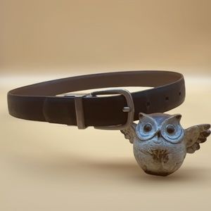 Young Boy’s Reversible Black/Brown Leather Belt, used in good condition